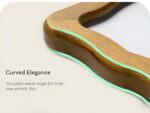Wavy Edge Wood Photo Frame 5x7 – Rustic Brown Tabletop & Wall Frame - Image 4