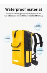 25L Waterproof Tarpaulin Cycling Backpack with Reflective Detail - Image 13