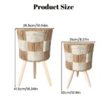 Cross-Woven Raised Plant Stand - Image 2