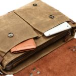 Vintage Waxed Canvas Men’s Messenger Bag - Image 4