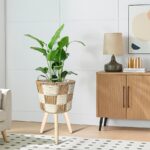 Cross-Woven Raised Plant Stand - Image 4