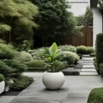 Large Beige Round Floor Planter - Image 8
