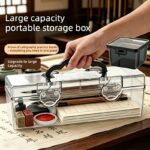 Set of 2 Clear Portable Art & Craft Storage Cases - Image 4