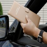 Premium Magnetic Car Document Organiser – Taupe