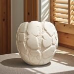 White Sculptural Ceramic Planter Vase - Image 6