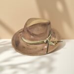 Unisex Distressed Vintage Fedora Hat - Image 5