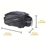Hard-Shell Waterproof Bicycle Rear Rack Bag - Image 2