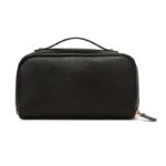 Genuine Leather Travel Cosmetic Organiser – Black - Image 4