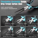 6-Piece Precision Mini Pliers Set with Storage Pouch - Image 7