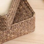 Set of 2 Natural Woven Lidded Storage Boxes - Image 4