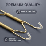 Set of 3 Adjustable Invisible Plate Hangers with Protective Tips - Image 5
