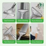 3-Piece Long-Handle Wallpaper Scraper Set with 30 Replacement Blades - Image 5