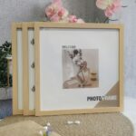 Set of 6 Square Natural Wood Gallery Frames – Wall or Tabletop Display - Image 6