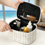 Luxury Tweed Beauty Travel Case - Image 12