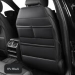 Premium PU Leather Seat-Back Organiser & Kick Protector – Beige - Image 4