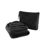 Premium Packable Travel Blanket with Storage Pouch – Charcoal Grey - Image 9