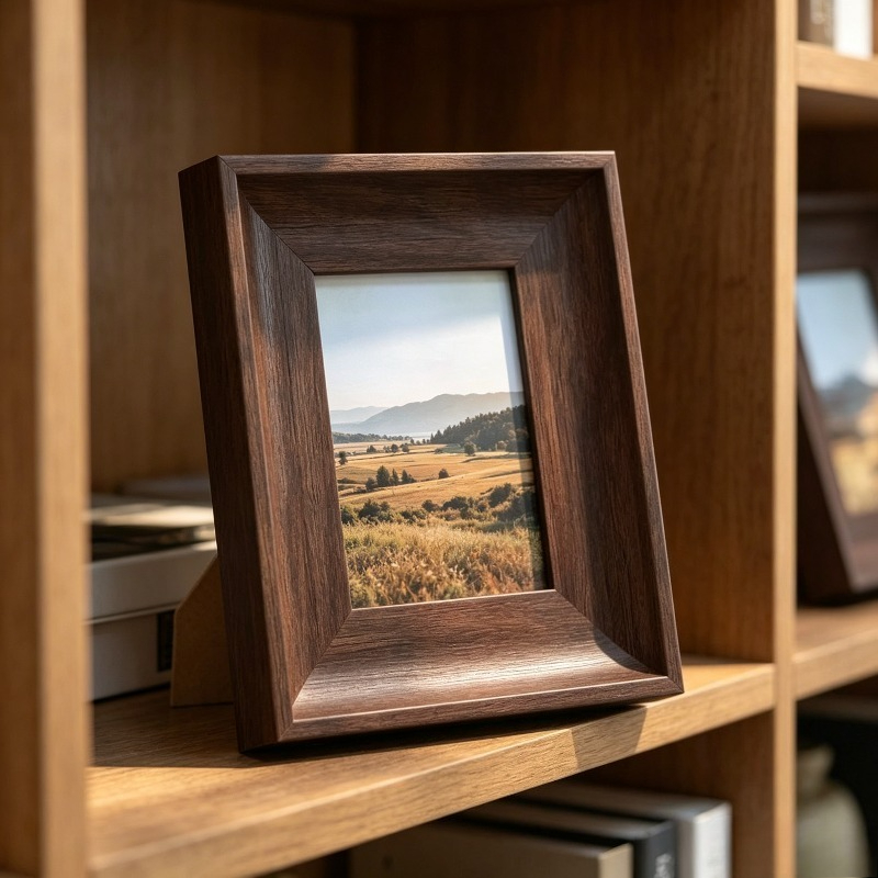 product-open-2fbba018ed0a402e8c9a707311910bb6-goods Wide Walnut Photo Frame - Image 1