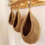 Handwoven Hanging Storage Baskets — Set of 3 - Image 7