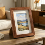 Modern Wooden Photo Frame with Mat Board