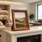 Wide Walnut Landscape Photo Frame - Image 2