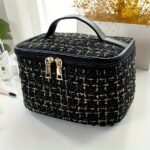 Luxury Tweed Beauty Travel Case - Image 6