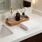 Hand-Woven Rattan Storage Tray for Bathroom & Hallway - Image 3
