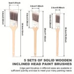 Professional Angled Sash Brush Set — 5 Piece - Image 2