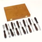 12-Piece Professional Wood Carving Tool Set with Wooden Case - Image 6