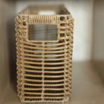 Hand-Woven Rattan-Style Narrow Storage Basket for Home - Image 7