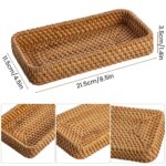 Hand-Woven Rattan Storage Tray for Bathroom & Hallway - Image 2