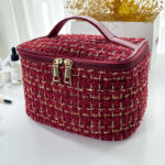 Luxury Tweed Beauty Travel Case - Image 9