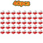 40-Piece Transparent Adhesive Clips for String Lights & Cables - Image 2