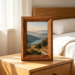 Wide Walnut Landscape Photo Frame - Image 8