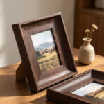 Wide Walnut Photo Frame - Image 5