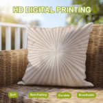 Set of 2 Beige Outdoor Cushion Covers - Image 4