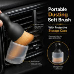Premium 3-Piece Interior Car Detailing Brush & Cleaning Mitt Set - Image 4