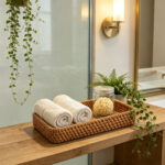 Hand-Woven Rattan Storage Tray for Bathroom & Hallway - Image 6