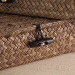 Set of 2 Natural Woven Lidded Storage Boxes - Image 5