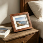 Modern Wooden Photo Frame with Mat Board - Image 4