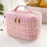 Luxury Tweed Beauty Travel Case - Image 11