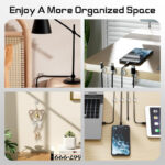 40-Piece Transparent Adhesive Clips for String Lights & Cables - Image 5