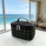 Luxury Tweed Beauty Travel Case