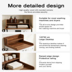Wooden Laundry Countertop Shelf for Washer & Dryer Organisation - Image 3