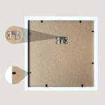 Set of 6 Square Natural Wood Gallery Frames – Wall or Tabletop Display - Image 4