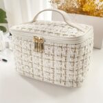 Luxury Tweed Beauty Travel Case - Image 8