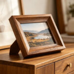 Wide Walnut Landscape Photo Frame - Image 7
