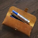 Personalised Crazy Horse Leather Pencil & Artist Tool Case - Image 6