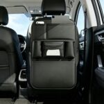 Premium Faux Leather Car Seat-Back Organiser with Dual Bottle Holders - Image 5