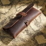 Personalised Crazy Horse Leather Pencil & Artist Tool Case - Image 4