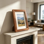 Modern Wooden Photo Frame with Mat Board - Image 5